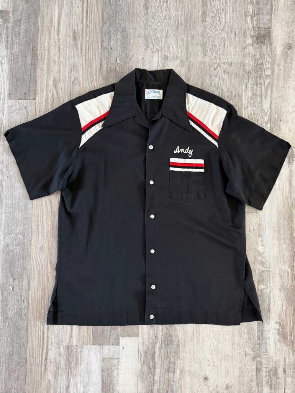 Hilton Vintage Short Sleeve Bowling Shirt
